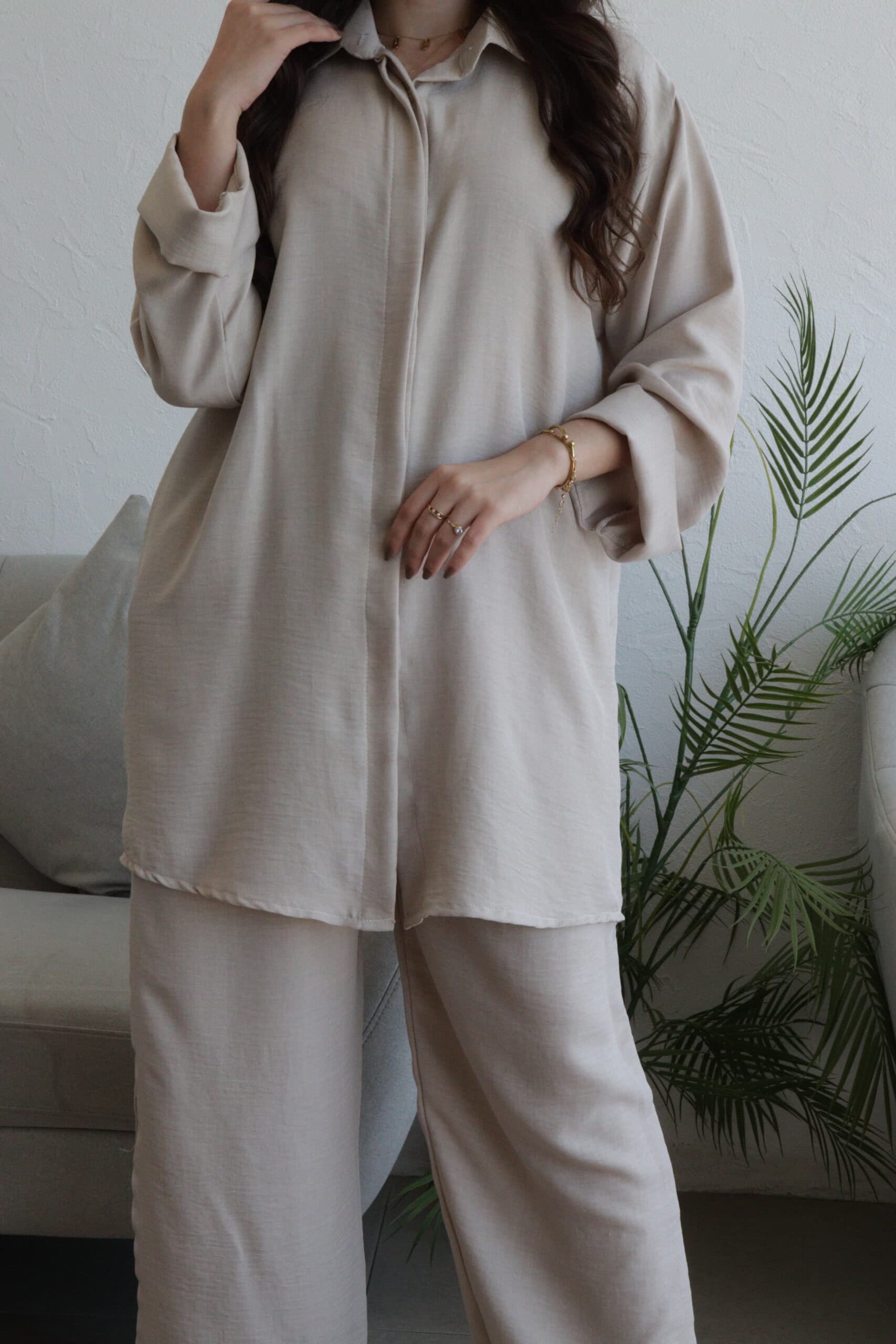 طقم بلوزة وبنطلون كاجوال