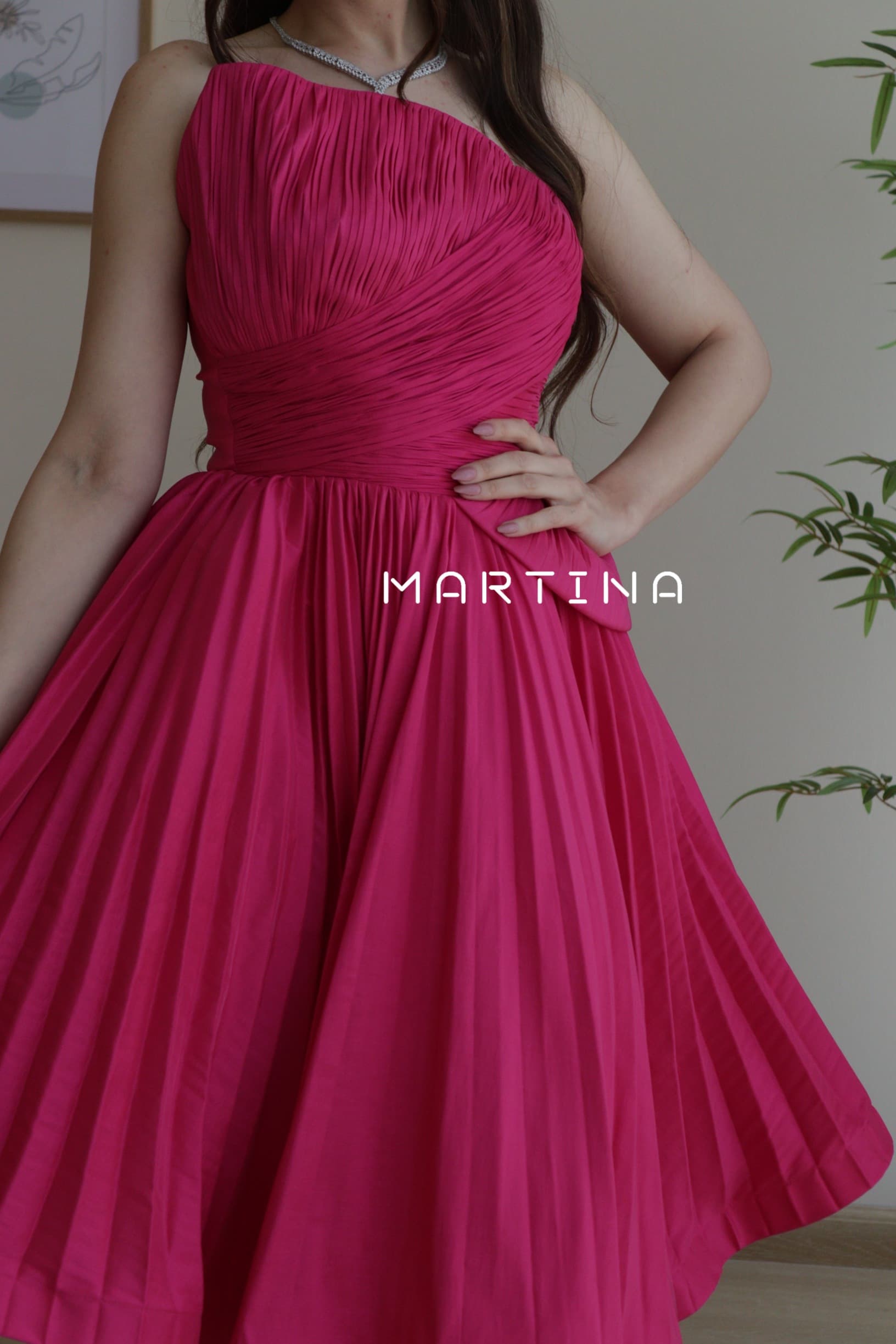 فستان سهره ميدي بتصميم مذهل عصري فوشي