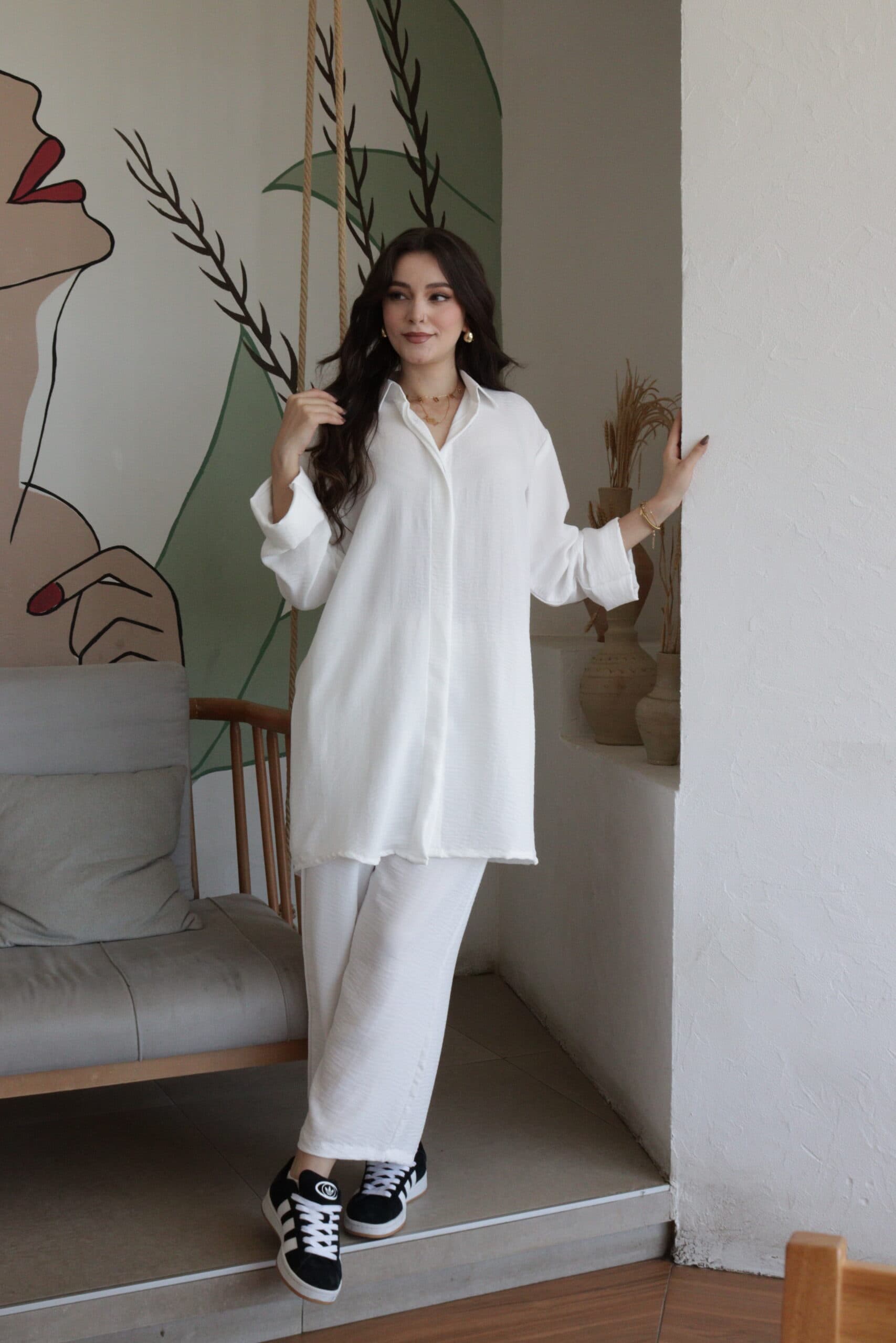 طقم بلوزة وبنطلون كاجوال