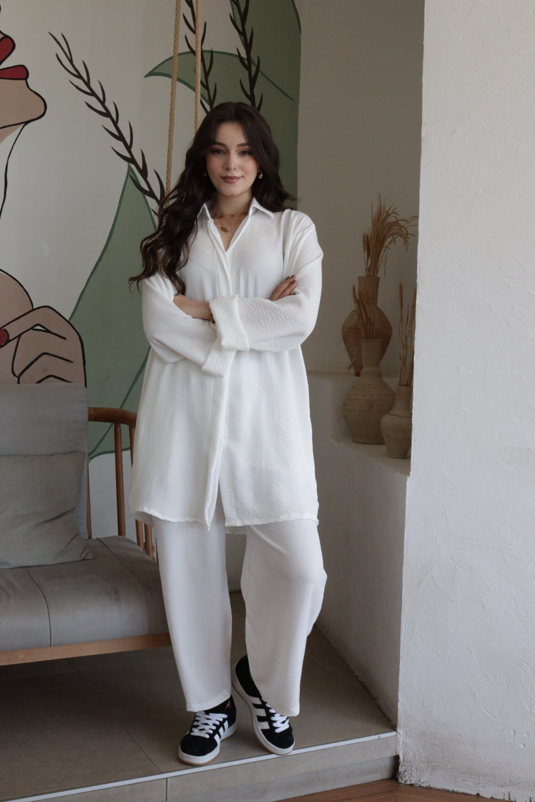 طقم بلوزة وبنطلون كاجوال